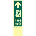 Fire Exit Man Right Arrowup - Taktyleph (75 X 300 Mm)
