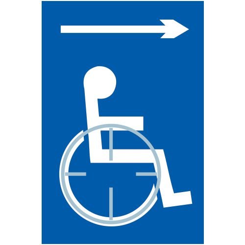 Disabled Arrow Right - Taktyle (150 X 225mm)