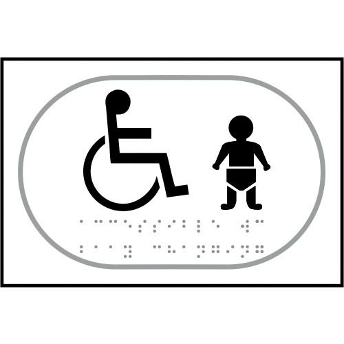 Disabled Baby Change Graphic - Taktyle (225 X 150mm)