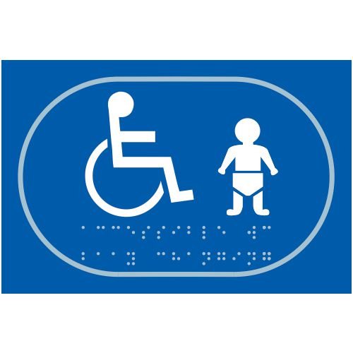 Disabled Baby Change Graphic - Taktyle (225 X 150mm)