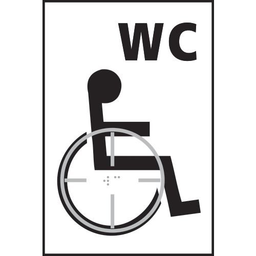 Disabled Wc Graphic - Taktyle (150 X 225mm)