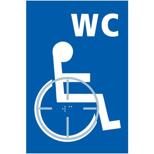 Disabled Wc Graphic - Taktyle (150 X 225mm)