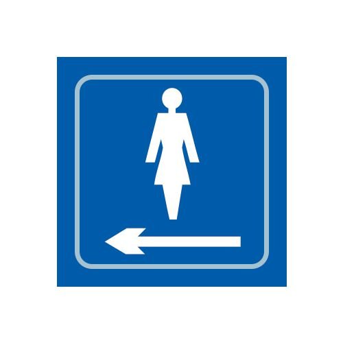 Ladies Graphic Arrow Left- Taktyle (150 X 150mm)