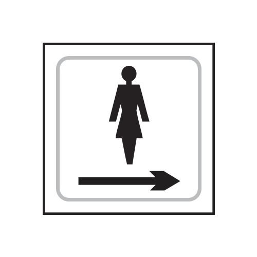 Ladies Graphic Arrow Right - Taktyle (150 X 150mm)