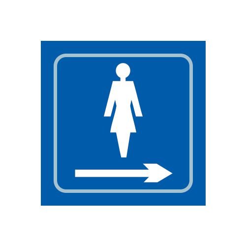 Ladies Graphic Arrow Right - Taktyle (150 X 150mm)