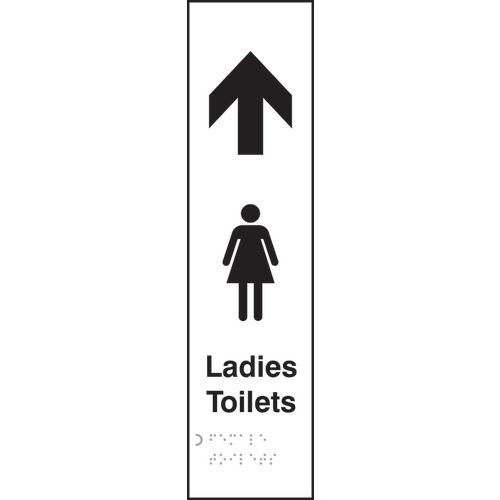 Ladies Toilets Arrow Up - Taktyle (75 X 300mm)