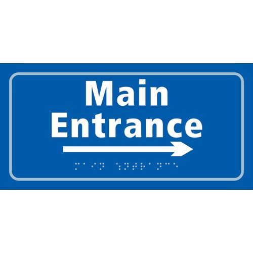 Main Entrance Arrow Right - Taktyle (300 X 150mm)