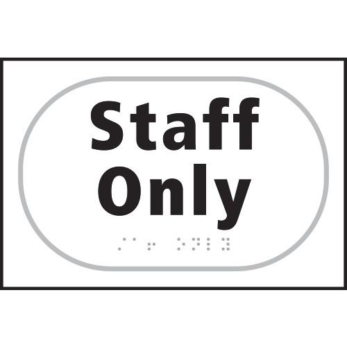 Staff Only - Taktyle (225 X 150mm)
