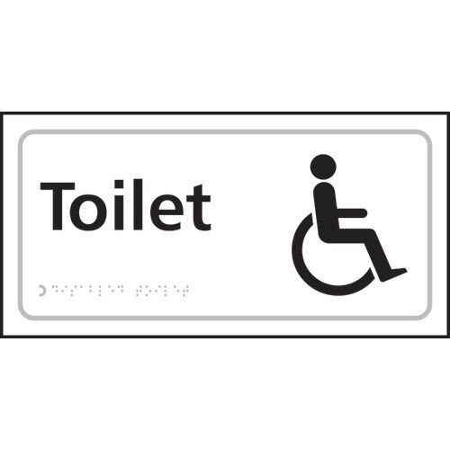 Toilet (With Disabled Symbol) - Taktyle (300 X 150mm)