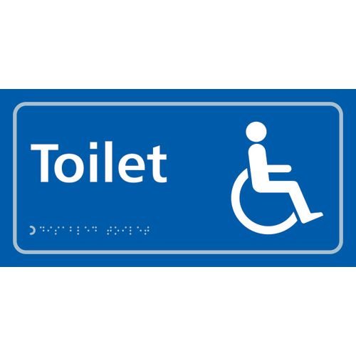 Toilet (With Disabled Symbol) - Taktyle (300 X 150mm)