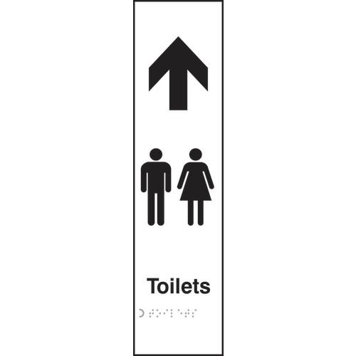 Toilets (Gents / Ladies Graphic) Arrow Up - Taktyle (75 X 300mm)