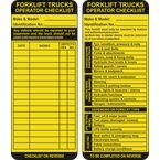 Forklift Tag Insert