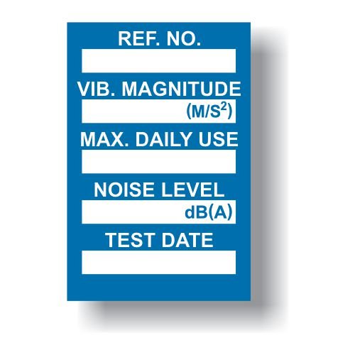 Vibration Control Mini Tag Insert - Blue (Pack Of 20)