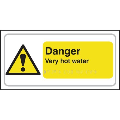 Danger Very Hot Water - Taktyle (300 X 150mm)
