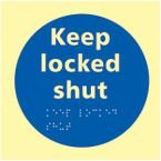 Keep Locked Shut- Taktyleph (150 X 150 Mm)