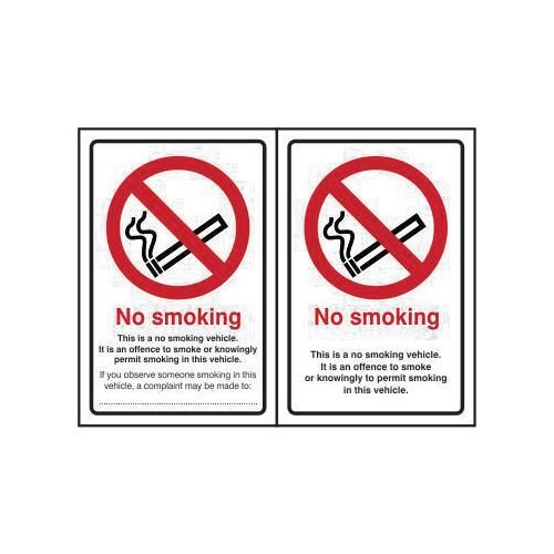 No Smoking Double Sided - Sa D/S (100 X 150mm)