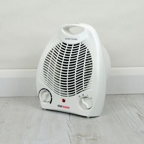 Upright fan heater and cooler