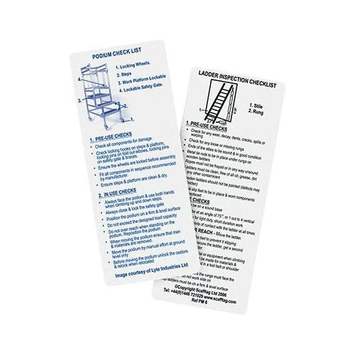 Ladder & Podium Inspection Guide Pocket Memo
