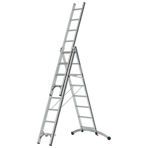 Hymer Alupro Black Line 'Smart Base' Combination Ladder 3X8