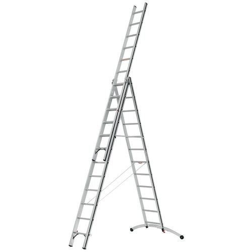 Hymer Alupro Black Line 'Smart Base' Combination Ladder 3X12