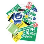 Health and Safety Signagepack, Non Adhesive 1 mm Rigid Pvc Board