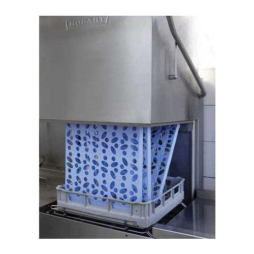Mobile aluminium shelving with polypropylene shelves