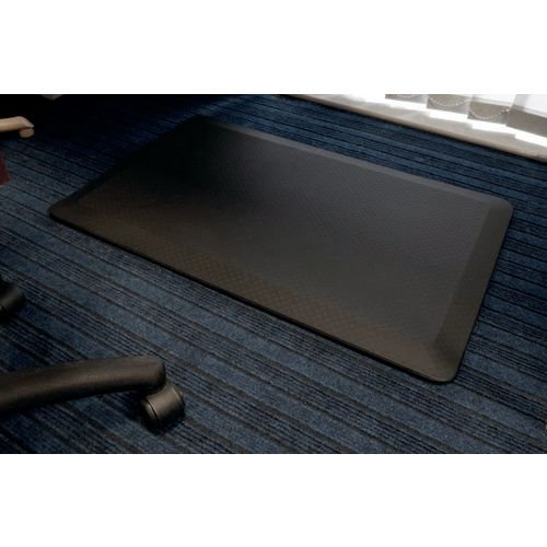 Anti-Fatigue Sit/Stand Pvc Foam Mat, 830 X 510 X 15mm, Black