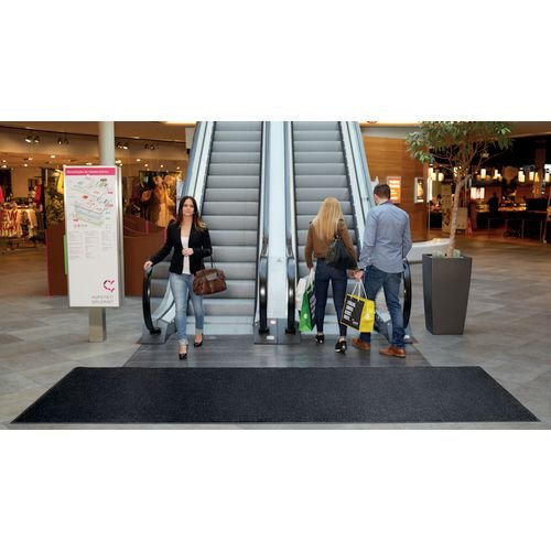 Entrance Mat, Brush And Scrape, 85X150Cm Black Lava