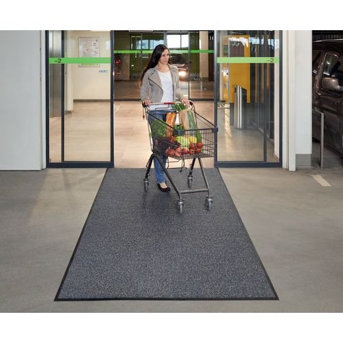 Entrance Mat, Brush And Scrape, 85X120Cm Heather Grey