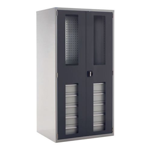 Multi-Storage Vision Door Cupboard Only 1800.1050.650 - Dark Grey Doors