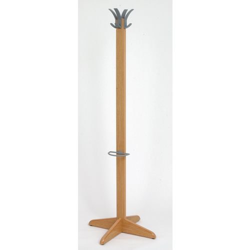 Laser Oak Coat Stand