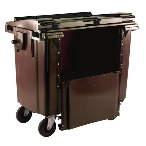 4 wheeled bin with drop down front - 770L