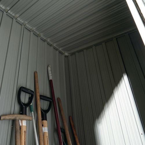 Metal garden storage sheds