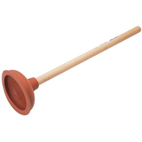 Sink Plunger, 135mm Dia 22mm Dia. Beech Handle