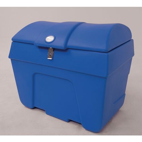 Lockable plastic storage bins, 200L blue
