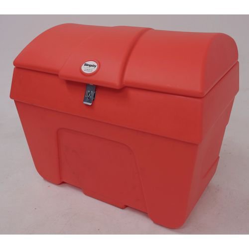 Lockable plastic storage bins, 200L red