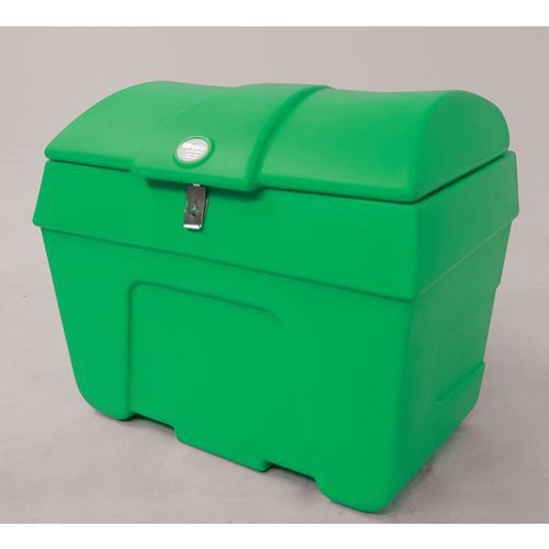 Lockable plastic storage bins, 400L green