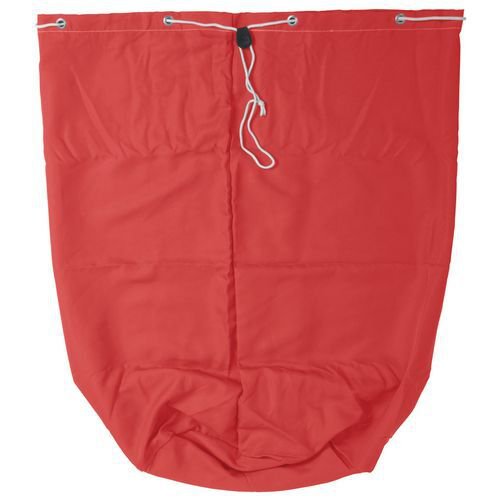 Drawstring laundry bag, red