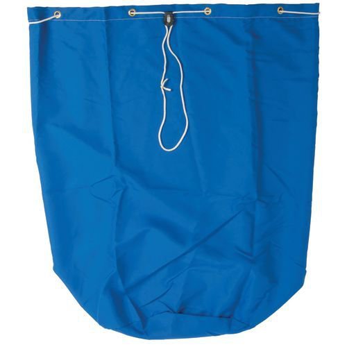 Drawstring laundry bag, blue