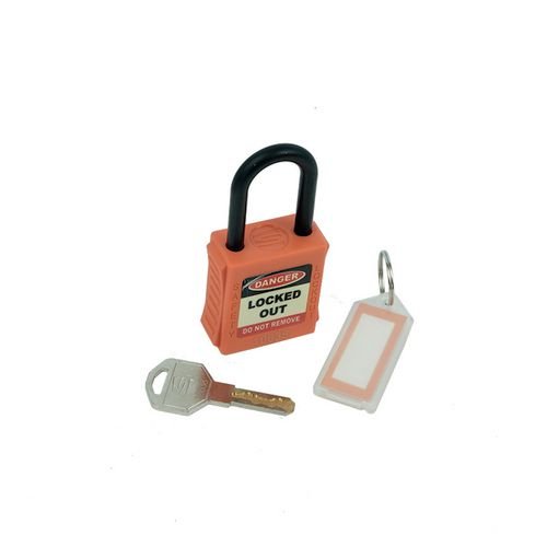 Dielectric Orange Safety Lockout Padlock (Non Conductive)