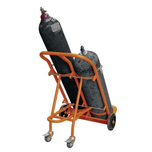 Folding cylinder trolleys