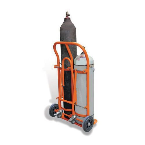 Folding cylinder trolleys