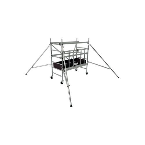 Pack 1 - Speedy + 3T - Folding Aluminium Access Tower - 0.6M Standard Platform Including Toe Board And Stabiliser - En1004-1