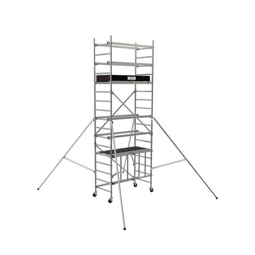Kitpack3 - Speedy + 3T - Folding Aluminium Access Tower Work Platform 3.6M Platform - Inc Toe Board And Stabilisers - En1004-1