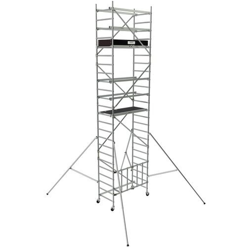 Kitpack4 - Speedy + 3T - Folding Aluminium Access Tower Work Platform 5.6M Platform - Inc Toe Board And Stabilisers - En1004-1