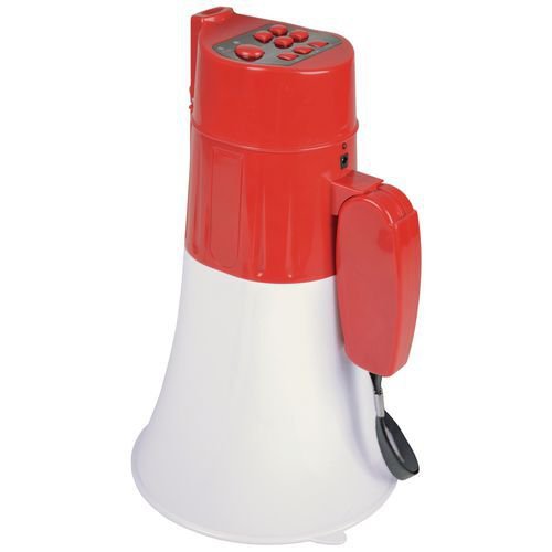Rechargeable megaphone with USB and SD, looper and Bluetooth 15w