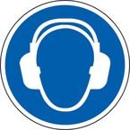 Ear Protection Symbol- R 9 Floor Graphic (400 mm Dia.)