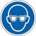 Eye Protection Symbol- R 9 Floor Graphic (400 mm Dia.)