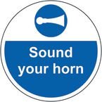 Sound Your Horn - R 9 Floor Graphic (400 mm Dia.)