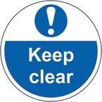 Keep Clear - R 9 Floorgraphic (400 mm Dia.)